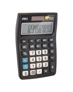 Калькулятор настольный E1238black Deli