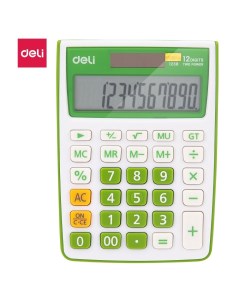 Калькулятор настольный E1238 GRN Deli