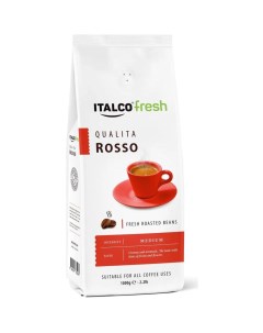 Кофе в зернах Qualita Rosso 1000г 4924 Italco