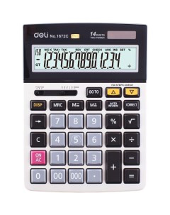 Калькулятор настольный E1672C Deli