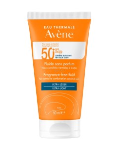 Солнцезащитный флюид SPF 50 без отдушек 50 мл Suncare Avene