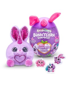 Игровой набор Rainbocorns сюрприз в яйце Bunnycorn Surprise плюш кролик наклейки Zuru