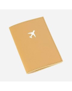 Обложка на паспорт Самолет бежевый Kokosina