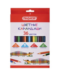 Цветные карандаши Пифагор