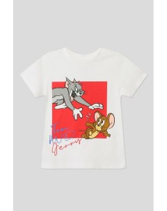 Хлопковая футболка с принтом Tom and Jerry Ovs