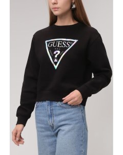 Свитшот с блестящим логотипом Guess jeans