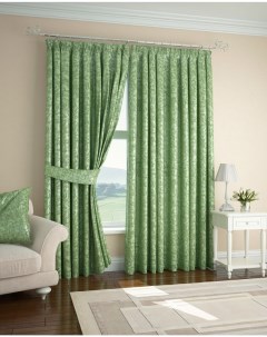 Классические шторы zach цвет зеленый 150х210 см 1 шт Arcodoro