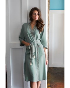 Домашний халат olivia цвет оливковый 44 46 Cotton dreams