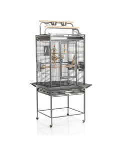 Cages Клетка для птиц с игровым комплексом Finca Play тёмно серая 77х71х165см Германия Montana