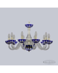 Подвесная люстра 1308 10 240 G Cl Clear Blue H 1H Bohemia ivele crystal