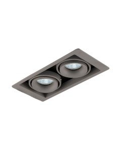 Встраиваемый светильник DL18615 02WW SQ Silver Grey Black Donolux