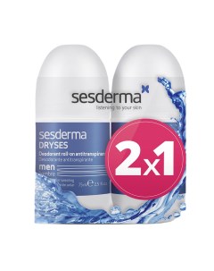 Набор дезодорант антиперспирант для мужчин Dryses 2 75 мл Sesderma