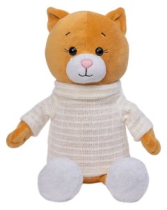 Мягкая игрушка Кошка марта в валенках и свитере 25 см Kult of toys