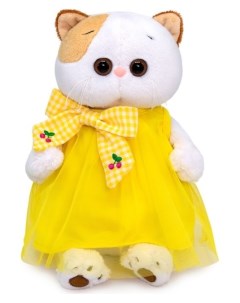 Мягкая игрушка Ли ли в жёлтом платье с бантом 27 см Basikco