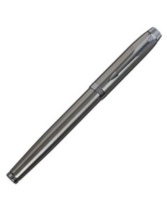 Ручка роллер IM Essential T319 Brushed Metal CT F 0 5 мм корпус из латуни чёрные чернила 2143633 Parker