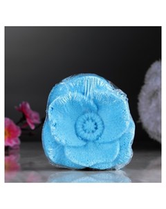 Шипучая бомбочка Цветок с ароматом лаванды голубая Добропаровъ