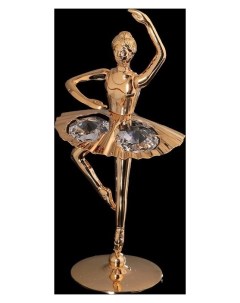 Сувенир Балерина с поднятой рукой 6х6х11 см с кристаллами сваровски Swarovski elements