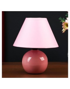 Лампа настольная Яблочко 25 см 220v розовая Кнр