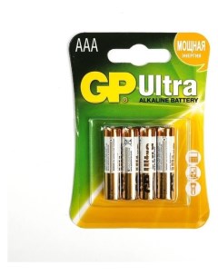 Батарейка алкалиновая GP Ultra Aaa Lr03 4bl 1 5в блистер 4 шт Gр