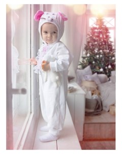 Карнавальный костюм для малышей Мышка с декором велюр хлопок рост 74 92 см Nnb
