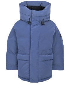 Синяя куртка с накладными карманами детская Il gufo