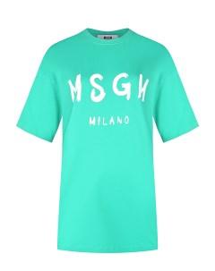 Платье футболка с лого Msgm