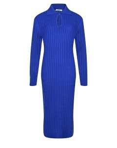 Ярко синее платье из трикотажа Vivetta
