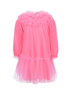 Розовое пышное платье детское Monnalisa
