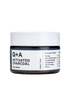 Очищающая маска для лица Activated Charcoal 50 гр Q+a