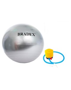 Мяч для фитнеса d55cм Фитбол 55 с насосом SF 0241 Bradex