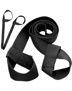 Ремень стяжка универсальная для йога ковриков и валиков B31604 черный Sportex