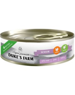 Корм для кошек DUKE S FARM для пожилых индейка яблоко 100 г Duke's farm