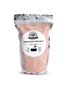 Соль для ванной розовая гималайская мелкая 2 5 кг Salt of the earth