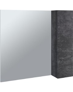 Зеркало шкаф Стоун 80х70 правый серый бетон stn80mir r Emmy