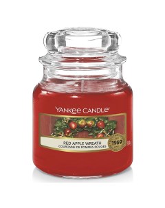Свеча малая Венок из красных яблок Yankee candle