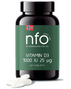 Витамин Д3 1000 МЕ 60 таблеток Витамины Norwegian fish oil