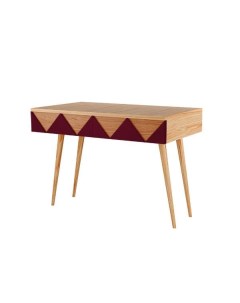 Консоль woo desk красный 80x84x35 см Woodi