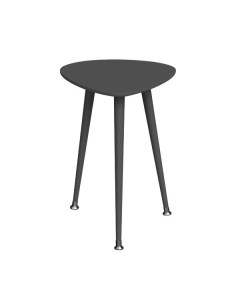 Приставной стол капля монохром серый 43x58x50 см Woodi