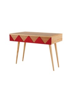 Консоль woo desk красный 80x84x35 см Woodi