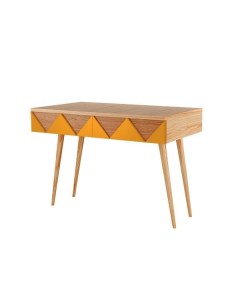 Консоль woo desk желтый 80x84x35 см Woodi