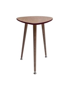 Приставной столик капля красный 43x58x50 см Woodi