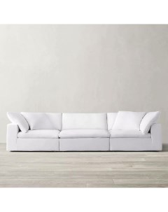 Модульный диван soft белый 240x80x102 см Idealbeds