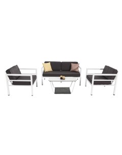 Комплект мебели эстелья на 4 персоны серый 148x73x206 см Outdoor