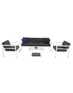 Комплект мебели эстелья на 5 персон серый 90x80x174 см Outdoor