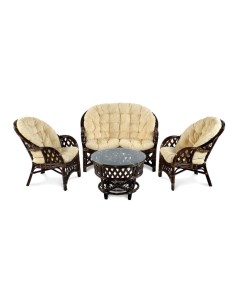 Комплект мебели рузвельт коричневый 124x90x80 см Ecodesign