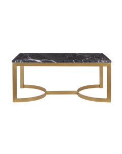 Журнальный столик aron marble gd золотой 100x44x60 см Mak-interior