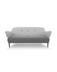 Трехместный диван берлин m gray серый 188x81x94 см Vysotkahome