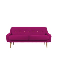 Трехместный диван одри m розовый 185x85x85 см Vysotkahome