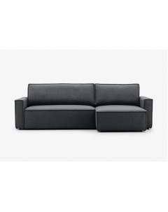 Угловой диван loft lite черный 265x92x160 см Дубрава