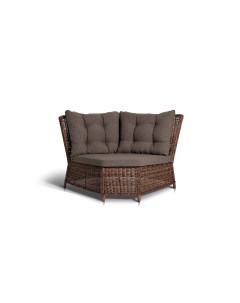 Угловой диванный модуль бергамо коричневый 163x98x90 см Outdoor